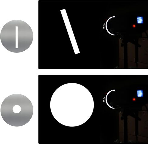 Soonpho 12-Pcs Round GOBO Kit, 66mm Metal Plate with Different Patterns Works with Godox SA/VSA Spotlight Attachment and Soonpho OT1 Pro II III Optical Snoot to Create Different Lighting Effects in Saudi Arabia