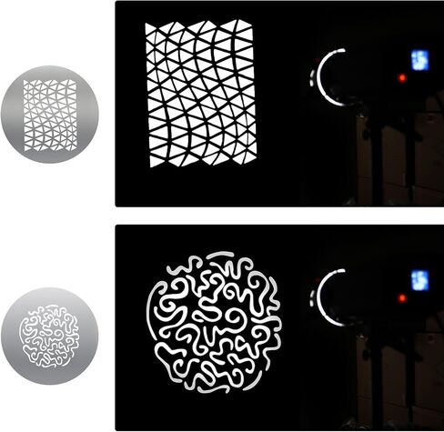 Soonpho 12-Pcs Round GOBO Kit, 66mm Metal Plate with Different Patterns Works with Godox SA/VSA Spotlight Attachment and Soonpho OT1 Pro II III Optical Snoot to Create Different Lighting Effects in Saudi Arabia