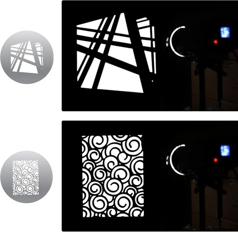 Soonpho 12-Pcs Round GOBO Kit, 66mm Metal Plate with Different Patterns Works with Godox SA/VSA Spotlight Attachment and Soonpho OT1 Pro II III Optical Snoot to Create Different Lighting Effects in Saudi Arabia