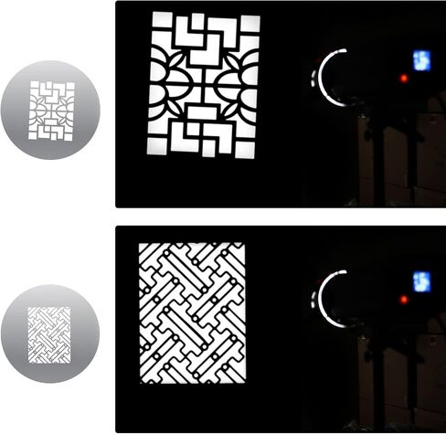 Soonpho 12-Pcs Round GOBO Kit, 66mm Metal Plate with Different Patterns Works with Godox SA/VSA Spotlight Attachment and Soonpho OT1 Pro II III Optical Snoot to Create Different Lighting Effects in Saudi Arabia