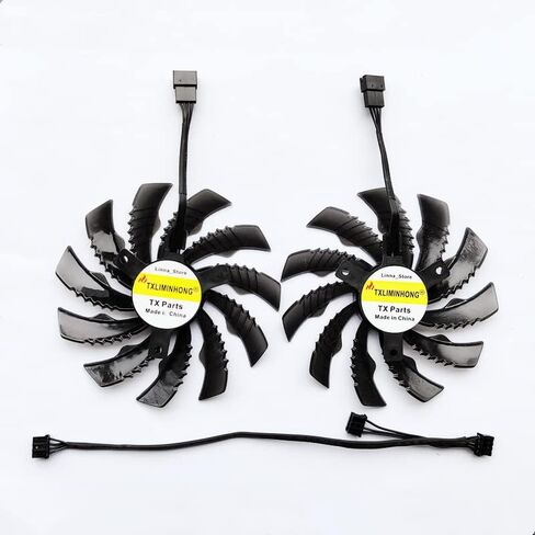 TXLIMINHONG New Compatible Cooler Fan 2PCS 95mm for Gigabyte GTX1650 GTX1660 GTX1660ti RTX2060R TX2060S RTX 2070 GPU Fan DC12V 0.5A in Saudi Arabia
