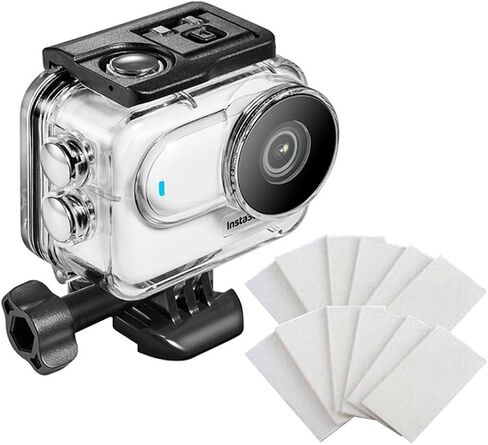 ار اس زد اف ان جي اكس ار واي حافظة غوص لجهاز انستا 360 جو 3، حافظة واقية مقاومة للماء بطول 60 متر/197 قدم مع حشوات مضادة للضباب لانستا 360 جو 3 in Kuwait