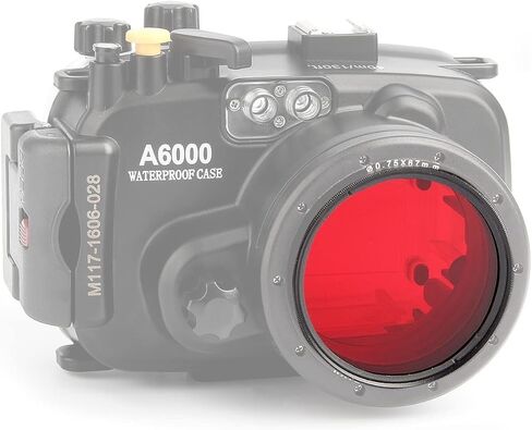 Red Filter for Sea Frogs SF-PH-02, for Meikon Seafrogs housing for FujiTG6/5/4, Sony RX100(I-V), RX100VII, a6500, a6300,a6000,a6400 and Other Case with 67mm Threaded Interface in Saudi Arabia