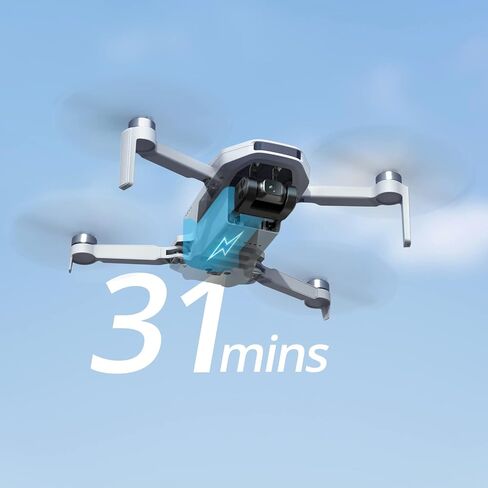 Potensic ATOM SE Drones with Camera for Adults 4K EIS, Under 249g, 4KM Long Transmission, Level 5 Wind Resistance, 31 Mins Flight, GPS Auto Return, Portable and Foldable Drone for Beginners in Saudi Arabia