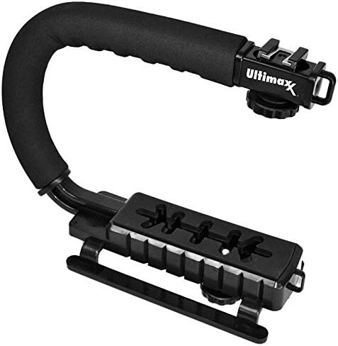 Ultimaxx Stabilizing Handheld Stabilizer Handle Grip with Accessory Mount for Camera, Camcorder, DSLR, DV Video; Compatible for Canon, Nikon, Sony, Panasonic, Pentax, and Olympus Camcorders in Saudi Arabia