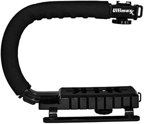 Ultimaxx Stabilizing Handheld Stabilizer Handle Grip with Accessory Mount for Camera, Camcorder, DSLR, DV Video; Compatible for Canon, Nikon, Sony, Panasonic, Pentax, and Olympus Camcorders in Saudi Arabia