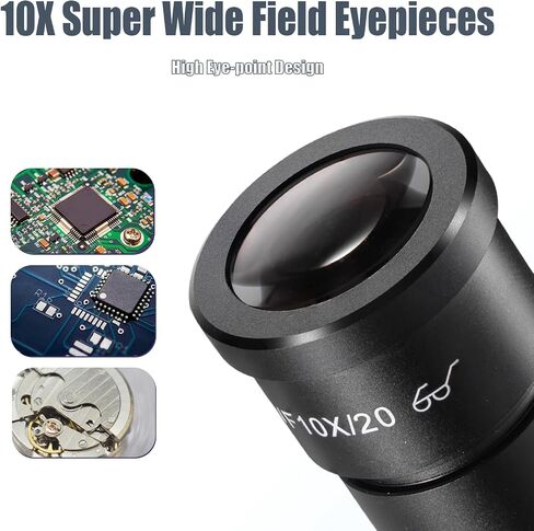 DZQ Micro Inlaid Mirror 7X-45X Multi-Directional Microscope Set Working Distance 3.7-11.8 inch Micro-Setting Microscope Spring Bracket with Ring Light(Upgraded Version) in Saudi Arabia