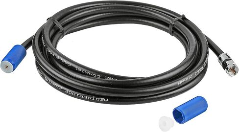 Mediabridge™ Coaxial Cable (15 Feet) with F-Male Connectors - Ultra Series - Tri-Shielded UL CL2 in-Wall Rated RG6 Digital Audio/Video - Includes Removable EZ Grip Caps (Part# CJ15-6BF-N1) in Saudi Arabia