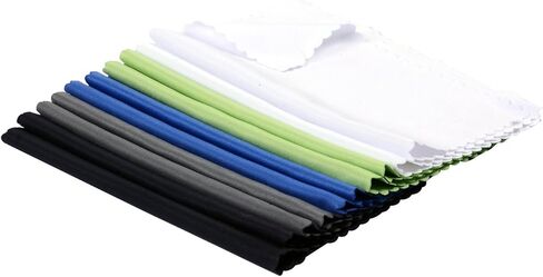 ColorYourLife 10-Pack Microfiber Cleaning Cloths for Smart Phones, Laptops, Tablets, Lenses, LCD Monitor, TV, Camera, Glasses, Optics etc in Retail Packaging in Kuwait