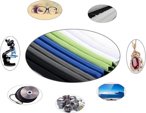 ColorYourLife 10-Pack Microfiber Cleaning Cloths for Smart Phones, Laptops, Tablets, Lenses, LCD Monitor, TV, Camera, Glasses, Optics etc in Retail Packaging in Kuwait