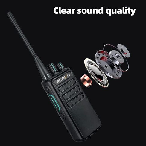 Retevis RB29 2 Way Radio for Adults, Heavy Duty Walkie Talkies with Earpieces, Strong Compatibility, USB Charger, Hands Free Two Way Radio for Warehouse Education Commercial (10 Pack) in Saudi Arabia