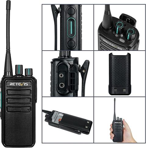 Retevis RB29 2 Way Radio for Adults, Heavy Duty Walkie Talkies with Earpieces, Strong Compatibility, USB Charger, Hands Free Two Way Radio for Warehouse Education Commercial (10 Pack) in Saudi Arabia