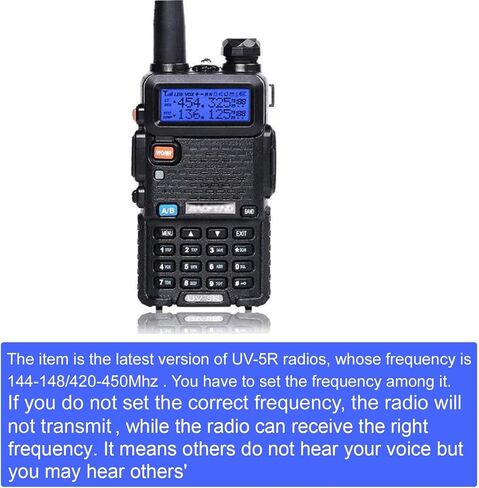 إصدار ترقية راديو Nicama Baofeng UV-5R Ham ثنائي الاتجاه (144-148/420-450 ميجاهرتز)، جهاز اتصال لاسلكي ثنائي النطاق in Kuwait