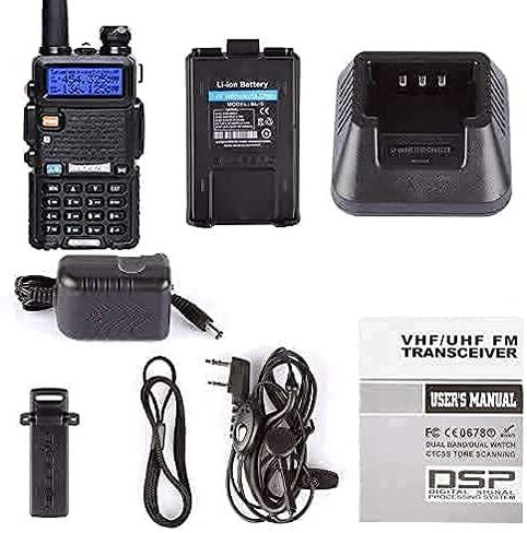 إصدار ترقية راديو Nicama Baofeng UV-5R Ham ثنائي الاتجاه (144-148/420-450 ميجاهرتز)، جهاز اتصال لاسلكي ثنائي النطاق in Kuwait