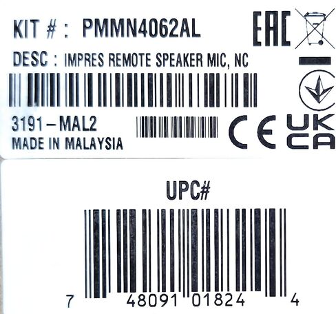 Motorola Solutions OEM PMMN4062 PMMN4062AL Remote Speaker Microphone Emergency Button Intrinsically Safe Noise Cancelling IMPRES Audio Microphone 3.5mm Ear Jack in Saudi Arabia