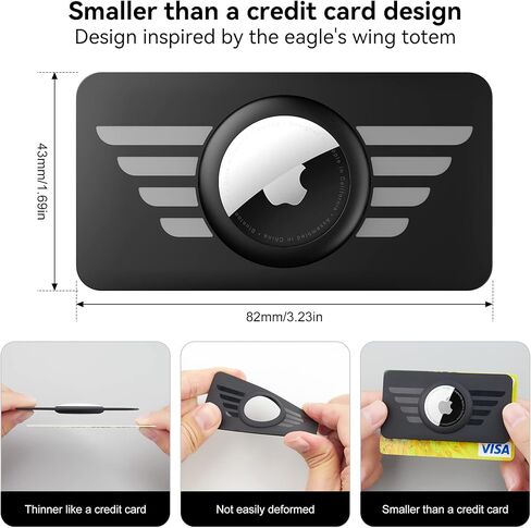 citymore New Airtag Wallet Holder [2 Pack], Ultra Thin Mini Airtag Card Case for Apple Airtag,Slim Card Insert,Airtag Card Holder for Wallet Badge, Handbag, Backpack，Clutch Bag etc丨 in Kuwait