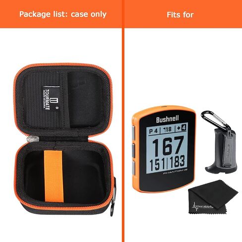Tourmate Golf GPS Storage Case Compatible for Bushnell Phantom 2 Rangefinder,Travel Case for Wearable4U - Bushnell Phantom 3 GPS Rangefinder(Box for Sale)(Orange) in Kuwait