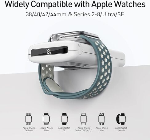 iWALK MAG-X Magnetic Wireless Power Bank with iWatch Charger,10000mAh PD Fast Charging Portable Charger Compact Battery Pack Compatible with iPhone 15/14/13/12 Series,Apple Watch Ultra/8/7/6/5/4 in Saudi Arabia