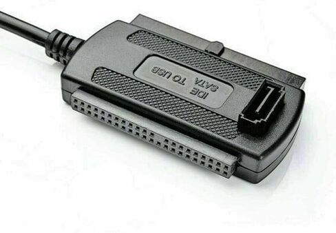 كابل محول SATA PATA IDE من LinaLife إلى USB 2.0 للقرص الصلب القرص الصلب 2.5 بوصة 3.5 بوصة مع محول طاقة التيار المتردد الخارجي in Kuwait