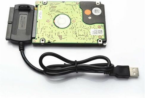 كابل محول SATA PATA IDE من LinaLife إلى USB 2.0 للقرص الصلب القرص الصلب 2.5 بوصة 3.5 بوصة مع محول طاقة التيار المتردد الخارجي in Kuwait