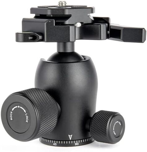 رأس حامل ثلاثي الأرجل AirHed Pro Lever - 360 درجة Arca Swiss متوافق مع الكاميرات الأثقل مع مشبك رافعة قابل للفصل - حامل ثلاثي القوائم ومونوبود متوافق - الظلام (أسود غير لامع) (AHPRO-LV-Dark) in Kuwait