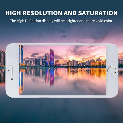 for iPhone 6S Screen Replacement with Home Button 4.7 inch White LCD | 3D Touch Digitizer Display Full Assembly Fix Kit, Front Camera Proximity Sensor Ear Speaker Repair Tools A1633 A1688 A1700 in Kuwait