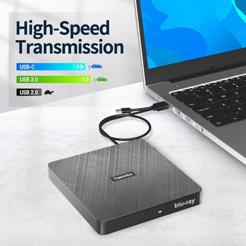 ييونكو محرك أقراص بلو راي خارجي لنظام التشغيل ويندوز 7 8 10 11 لينكس ماك او اس in Kuwait