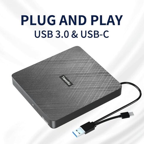 ييونكو محرك أقراص بلو راي خارجي لنظام التشغيل ويندوز 7 8 10 11 لينكس ماك او اس in Kuwait