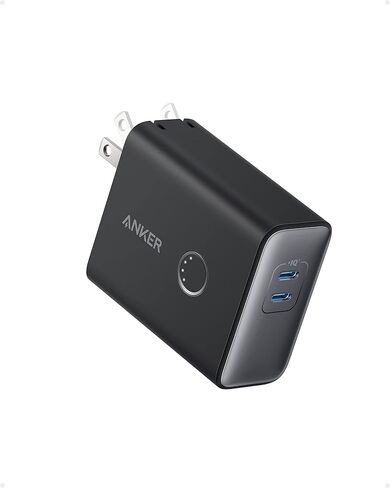 Anker 45W Wall Charger with 5,000 mAh 20W Portable Charger, Dual-Port USB-C for iPhone 15/15 Plus/15 Pro/15 Pro Max, iPhone 14/13 Series, iPhone 14/13 Series, iPad Pro, AirPods, Apple Watch, and More in Saudi Arabia