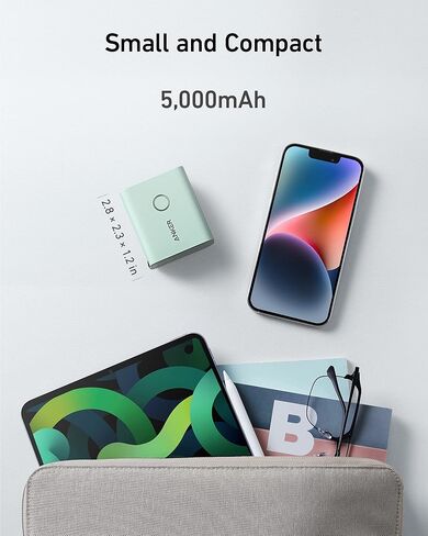 Anker 45W Wall Charger with 5,000 mAh 20W Portable Charger, Dual-Port USB-C for iPhone 15/15 Plus/15 Pro/15 Pro Max, iPhone 14/13 Series, iPhone 14/13 Series, iPad Pro, AirPods, Apple Watch, and More in Kuwait