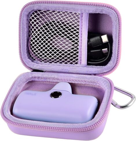 Carrying Case for iWALK Portable Charger Power Bank. Also for JEJILL/for Charmast/for LanLuk/for VEGER/for Swyop/for Feob/for Taegila/for Kuulaa and More Small Charging Battery Pack -Beige Bag Only in Saudi Arabia
