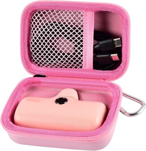 Carrying Case for iWALK Portable Charger Power Bank. Also for JEJILL/for Charmast/for LanLuk/for VEGER/for Swyop/for Feob/for Taegila/for Kuulaa and More Small Charging Battery Pack -Beige Bag Only in Saudi Arabia