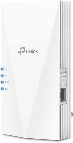 معزز الإنترنت TP-Link AX1800 WiFi 6، يصل إلى 1500 قدم مربع و30 جهازًا، مكرر تقوية الإشارة اللاسلكية ثنائي النطاق، منفذ جيجابت إيثرنت، وضع AP، متوافق مع OneMesh (RE600X) (متجدد) in Kuwait