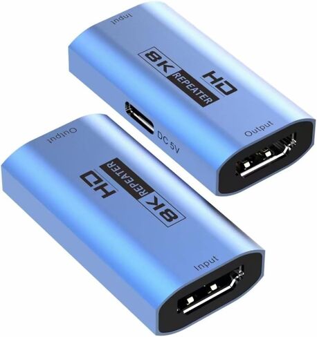 موسع مضخم صوت بديل HDMI 2.1 انثى الى انثى بطول 40 متر مع USB 8 كيه 60 هرتز متوافق مع الكمبيوتر واللابتوب ومنفذ HDMI 2.0 لشاشة التلفزيون وجهاز العرض من سوكو in Kuwait