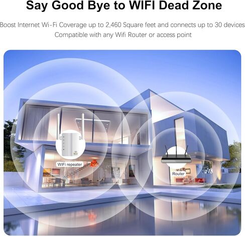N300 WiFi Booster (U10)، معزز إشارة موسعات WiFi للمنزل، موسع نطاق WiFi أحادي النطاق، معزز الإنترنت، يدعم نقطة التكرار/الوصول، إعداد WPS، تصميم قابس الحائط، 2.4 جيجا هرتز فقط in Kuwait