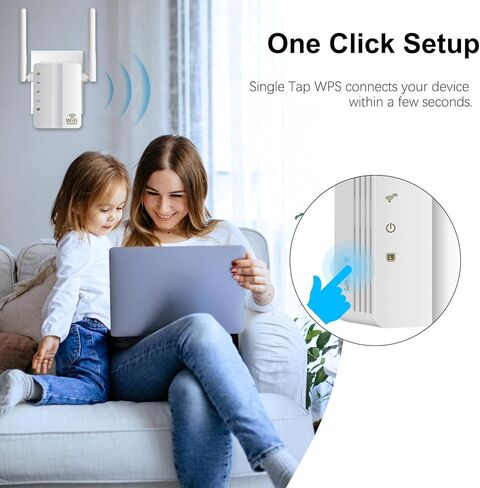 N300 WiFi Booster (U10)، معزز إشارة موسعات WiFi للمنزل، موسع نطاق WiFi أحادي النطاق، معزز الإنترنت، يدعم نقطة التكرار/الوصول، إعداد WPS، تصميم قابس الحائط، 2.4 جيجا هرتز فقط in Kuwait