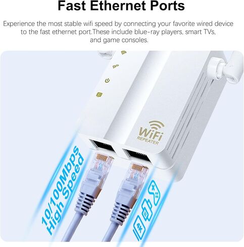 N300 WiFi Booster (U10)، معزز إشارة موسعات WiFi للمنزل، موسع نطاق WiFi أحادي النطاق، معزز الإنترنت، يدعم نقطة التكرار/الوصول، إعداد WPS، تصميم قابس الحائط، 2.4 جيجا هرتز فقط in Kuwait