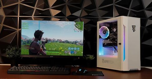 فيبرتيك كمبيوتر مكتبي للالعاب من برايم - انتل كور i5 الجيل الثالث، جيفورس GTX 750 4GB، ذاكرة RAM 16GB، هارد HDD 1TB، واي فاي، اضاءة RGB، ويندوز 10 برو، بث وتحرير، ابيض in Kuwait