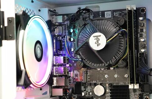 فيبرتيك كمبيوتر مكتبي للالعاب من برايم - انتل كور i5 الجيل الثالث، جيفورس GTX 750 4GB، ذاكرة RAM 16GB، هارد HDD 1TB، واي فاي، اضاءة RGB، ويندوز 10 برو، بث وتحرير، ابيض in Kuwait
