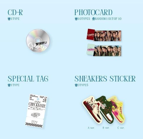 DREAMUS ITZY CHECKMATE SPECIAL EDITION CD+Lyric Poster On Pack+Photobook+Photocard+Special Tag+Sticker+Postcard+Tracking Sealed (SET(A+B+C)) in Saudi Arabia