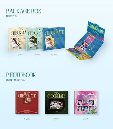 DREAMUS ITZY CHECKMATE SPECIAL EDITION CD+Lyric Poster On Pack+Photobook+Photocard+Special Tag+Sticker+Postcard+Tracking Sealed (SET(A+B+C)) in Saudi Arabia