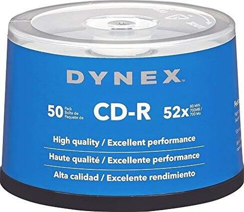 Dynex 50-Pack 52x CD-R Disc Spindle in Kuwait