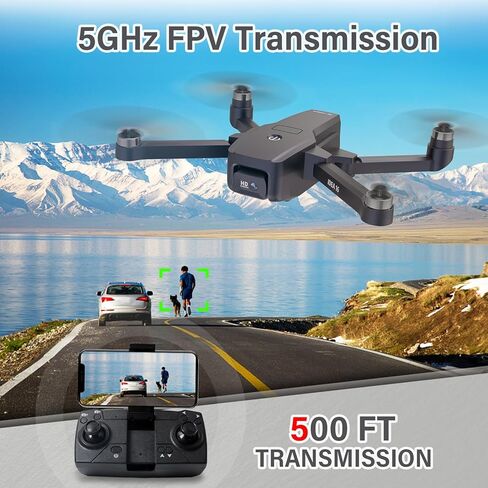 IDEA16P Brushless Motor Drone with 2 Camera for Adults 2k EIS Camera Drone Max speed 40km/h 5GHz WiFi FPV video RC Drones Dual Camera Drone for Adults EIS Camera 2K 30 Minutes 2 Batteries in Kuwait