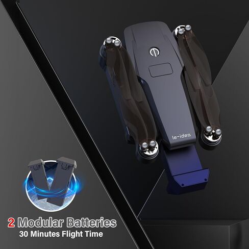 IDEA16P Brushless Motor Drone with 2 Camera for Adults 2k EIS Camera Drone Max speed 40km/h 5GHz WiFi FPV video RC Drones Dual Camera Drone for Adults EIS Camera 2K 30 Minutes 2 Batteries in Kuwait