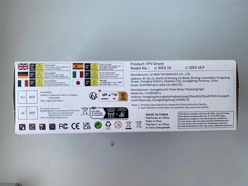 IDEA16P Brushless Motor Drone with 2 Camera for Adults 2k EIS Camera Drone Max speed 40km/h 5GHz WiFi FPV video RC Drones Dual Camera Drone for Adults EIS Camera 2K 30 Minutes 2 Batteries in Kuwait