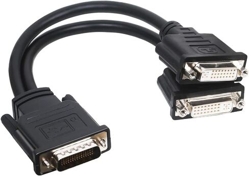 ZHIYUEN DVI-Male DVI-I 24+5 إلى Dual VGA أنثى مراقب كابل محول مقسم الفيديو in Saudi Arabia