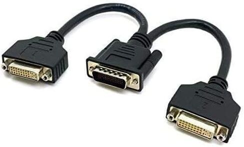 ZHIYUEN DVI-Male DVI-I 24+5 إلى Dual VGA أنثى مراقب كابل محول مقسم الفيديو in Saudi Arabia