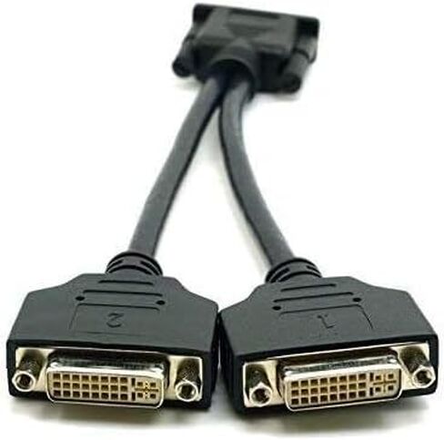 ZHIYUEN DVI-Male DVI-I 24+5 إلى Dual VGA أنثى مراقب كابل محول مقسم الفيديو in Saudi Arabia