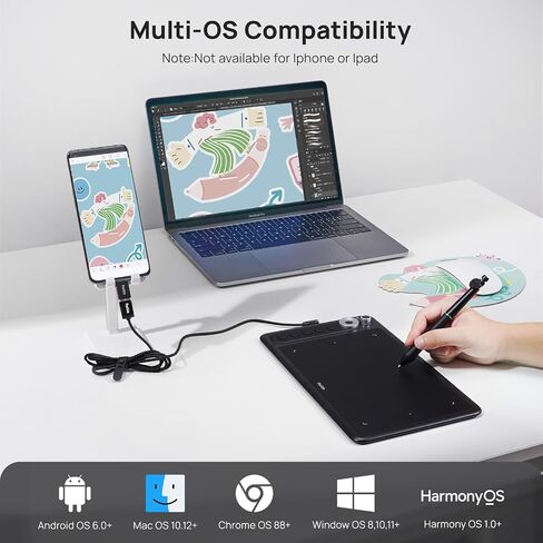 Parblo Intangbo X7 Drawing Tablet 7.2x4.5 inch Graphics Tablets,Digital Drawing Tablet with Mode Switch,6 Customized Keys,Battery-Free Stylus S01 for Digital Art,Design,Work with Window/Mac,Android in Kuwait