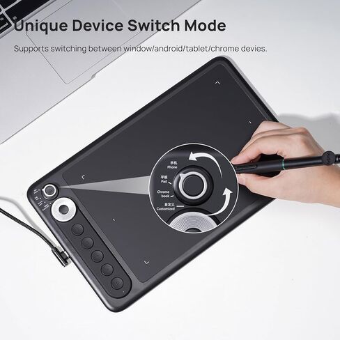 Parblo Intangbo X7 Drawing Tablet 7.2x4.5 inch Graphics Tablets,Digital Drawing Tablet with Mode Switch,6 Customized Keys,Battery-Free Stylus S01 for Digital Art,Design,Work with Window/Mac,Android in Kuwait